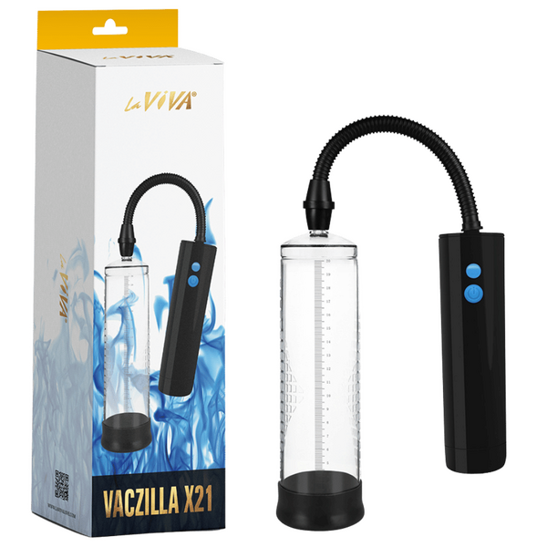 LaViva - Vaczilla X21 Rechargeable Cylinder Pump - Clear - K. P.