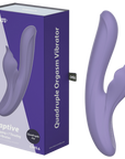 Kissen - Captive Thrusting Quadruple Orgasm Vibrator - Purple - K. P.