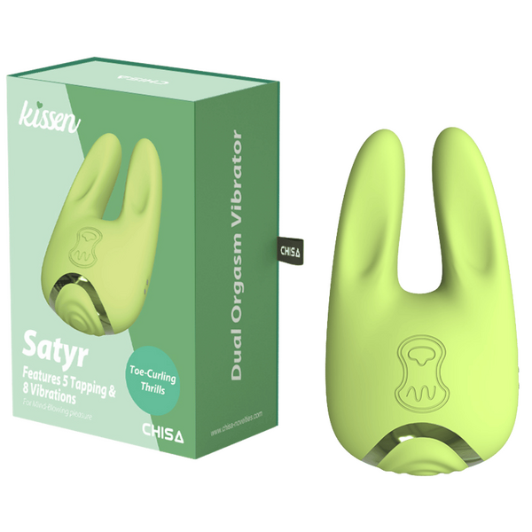 Kissen - Satyr Dual Orgasm Vibrator - Lime - K. P.