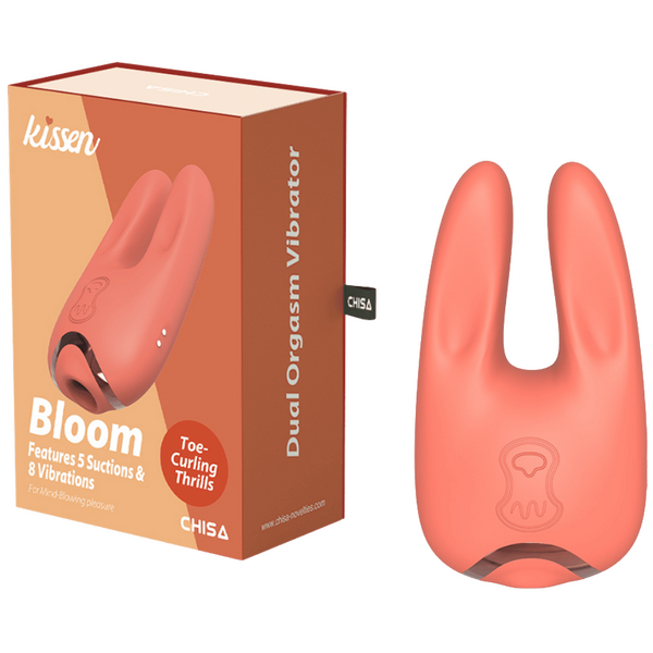 Kissen - Bloom Suction Dual Orgasm Vibrator - Peach - K. P.