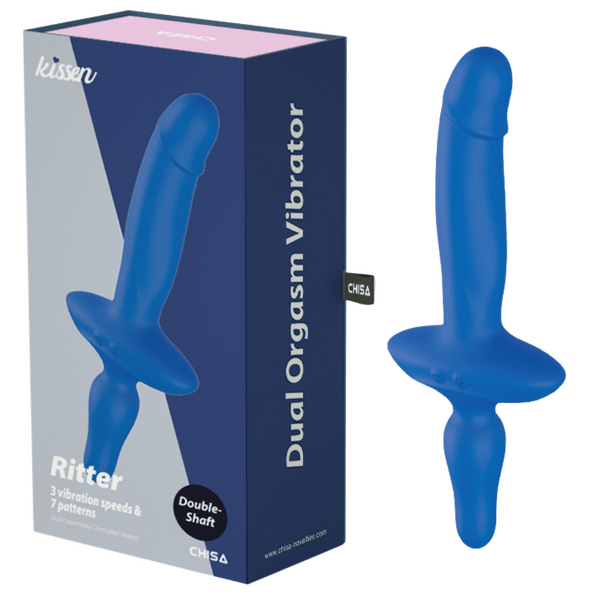 Kissen - Ritter Dual Orgasm Vibrator - Blue - K. P.