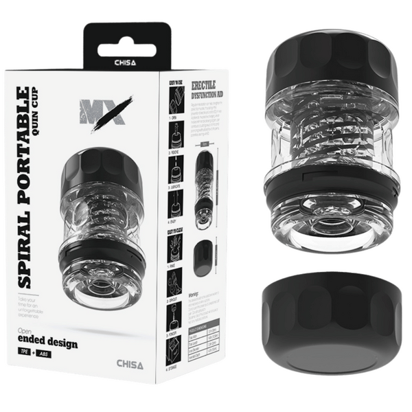 MX - Spiral Portable Quin Cup - Clear - K. P.