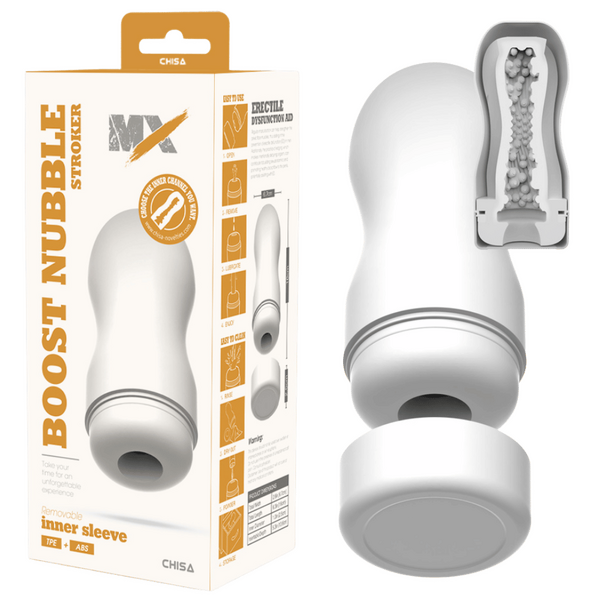 MX - Boost Nubble Stroker - White - K. P.