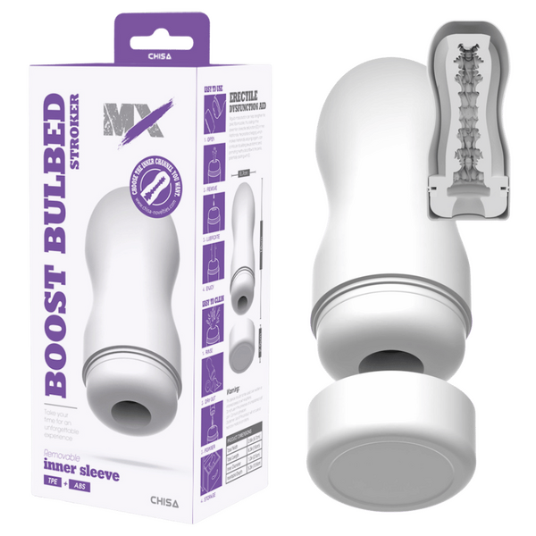 MX - Boost Bulbed Stroker - White - K. P.