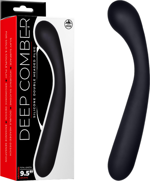 Deep Comber - Silicone Double Ended Plug - Black