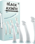 Black Axinite - 4 In 1 Anal Plug Kit Set - Multiple Colours - K. P.