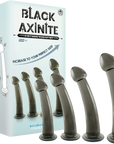 Black Axinite - 4 In 1 Anal Plug Kit Set - Multiple Colours - K. P.