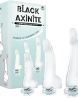 Black Axinite - 3 In 1 Anal Plug Kit Set - Multiple Colours - K. P.