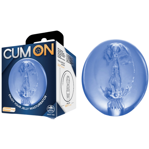 Cum On - Pocket Jelly Masturbator 3.5" - Multiple Colours - K. P.