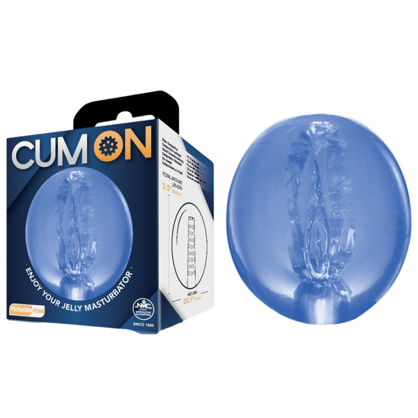 Cum On - Pocket Jelly Masturbator 3.5" - Multiple Colours - K. P.