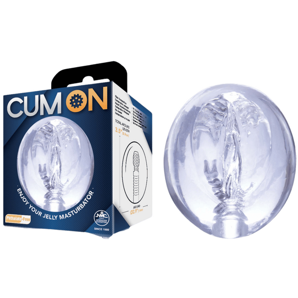 Cum On - Pocket Jelly Masturbator 3.5&quot; - Multiple Colours - K. P.