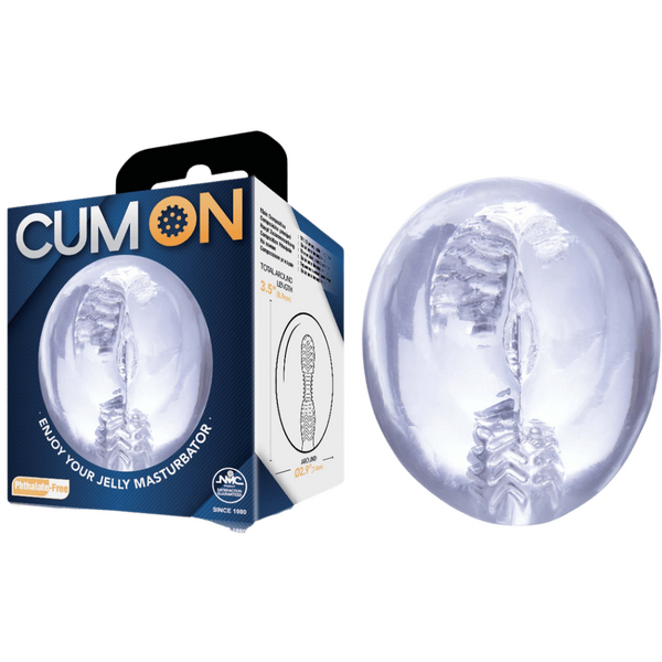 Cum On - Pocket Jelly Masturbator 3.5&quot; - Multiple Colours - K. P.