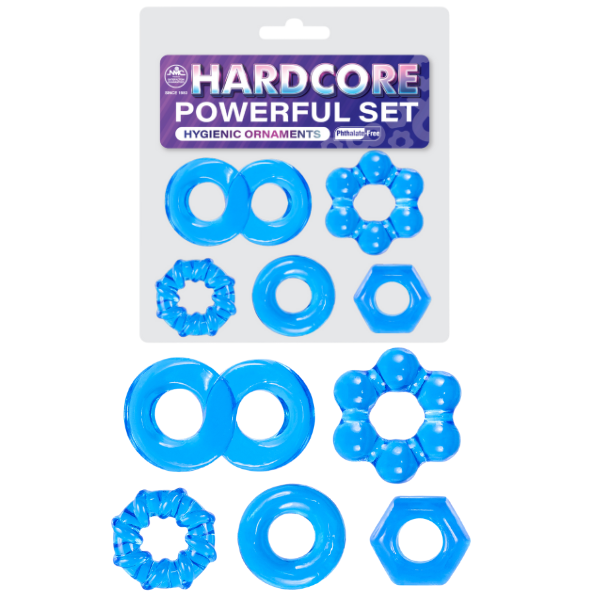 Hardcore Powerful Cockring Set - K. P.