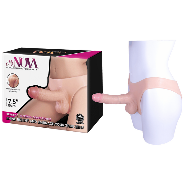 Mr. Nova - Ultra Realistic 7.5" Penis Panty - Flesh - K. P.