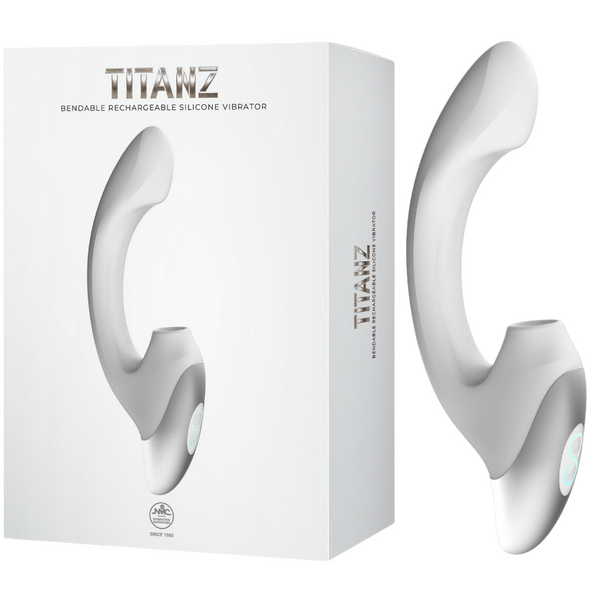 Titanz - Thumping Rechargeable Silicone Vibrator - Multiple Colours - K. P.