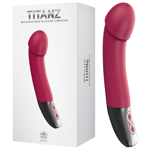 Titanz - Rechargeable Silicone Vibrator - Multiple Colours - K. P.