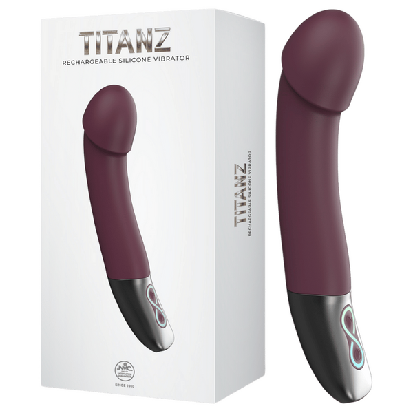 Titanz - Rechargeable Silicone Vibrator - Multiple Colours - K. P.