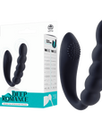 Deep Romance - Bendable Dual Motors Silicone Stimulator - Black - K. P.