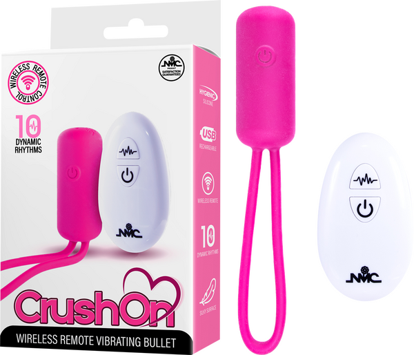 Wireless Remote Vibrating Bullet - Crush On - Multiple Colours