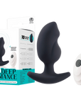 Deep Romance - Remote Controlled Vibrating Butt Plug - Black - K. P.