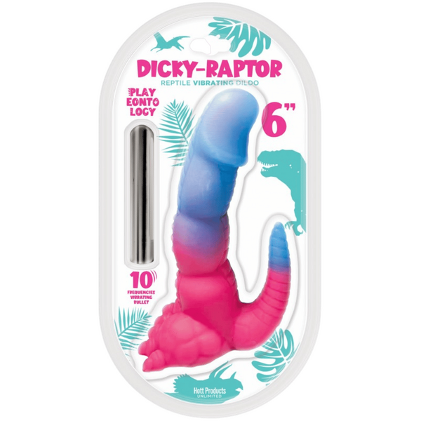 Playeontology - Dicky-Raptor Vibe 6" - Multi-Colour - Kinky Playhouse