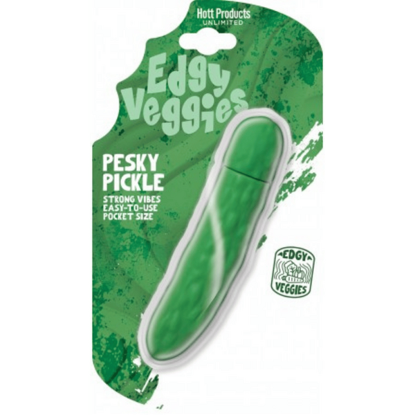 Edgy Veggies - Pickle Shaped Vibrator - Green - Kinky Playhouse