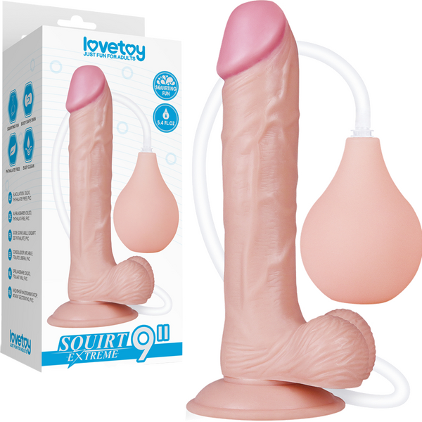 Squirt Extreme - 9" Squirting Dildo - Multiple Colours - K. P.