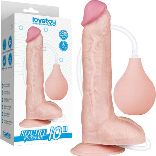 Squirt Extreme - 10" Squirting Dildo - Multiple Colours - K. P.