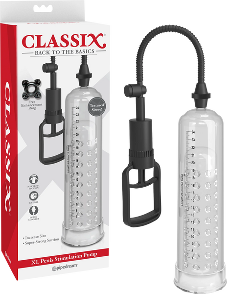 Classix - XL Penis Stimulation Pump - Clear