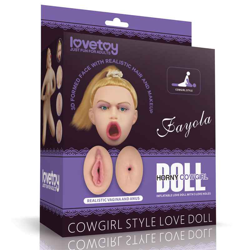 Fayola Horny Cowgirl Inflatable Love Doll - Flesh