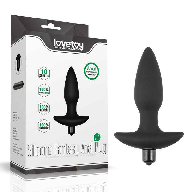 Anal Indulgence Collection Silicone Fantasy Anal Plug - Black