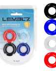 LEVELZ Multicolour Cock Ring Set - 4 Pack