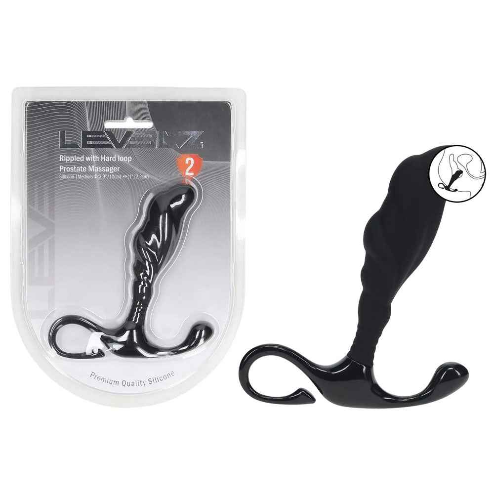LEVELZ Rippled with Hard Loop Prostate Massager - Medium