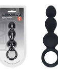 LEVELZ Beaded Silicone Anal Probe with Loop