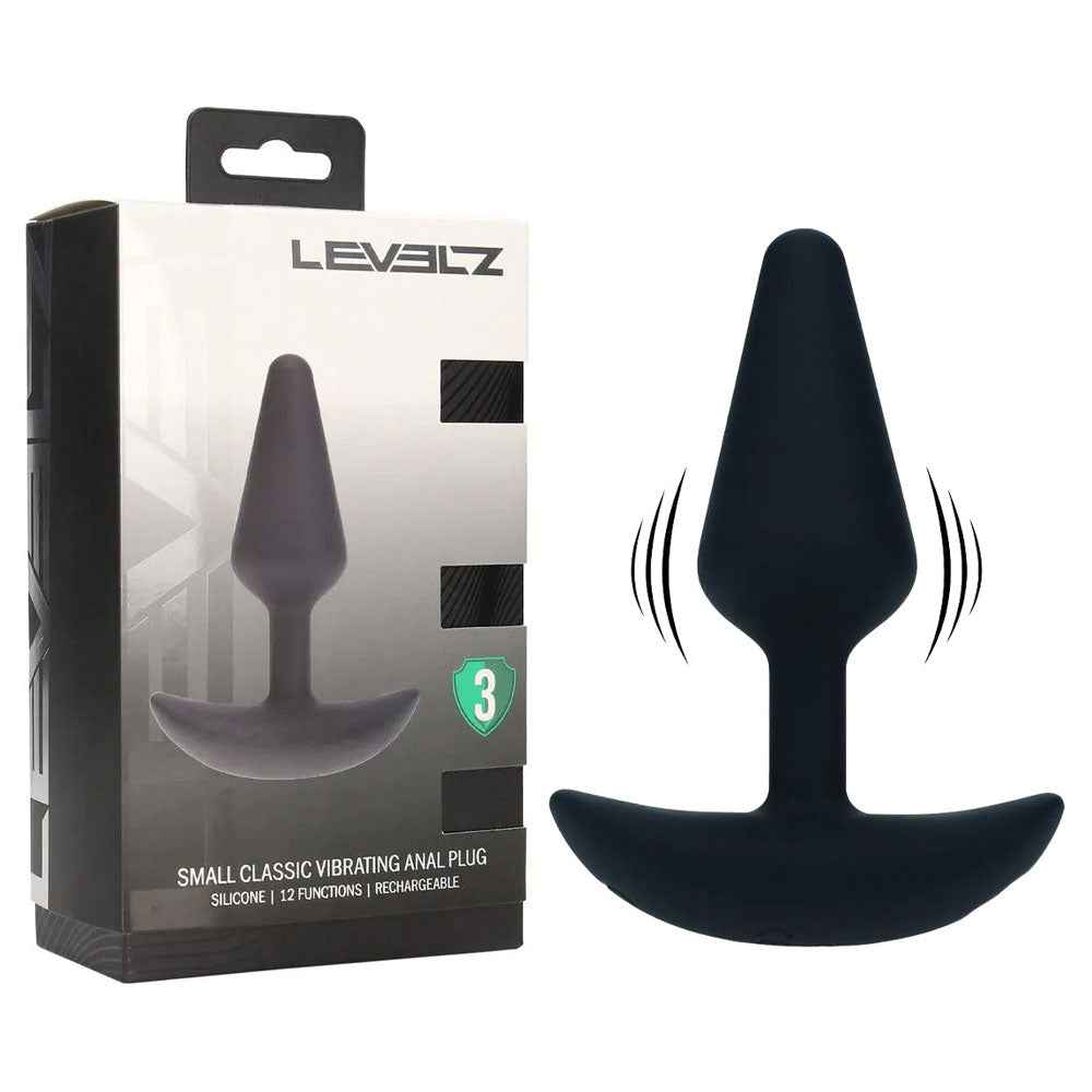 LEVELZ Classic Vibrating Silicone Anal Plug - Small