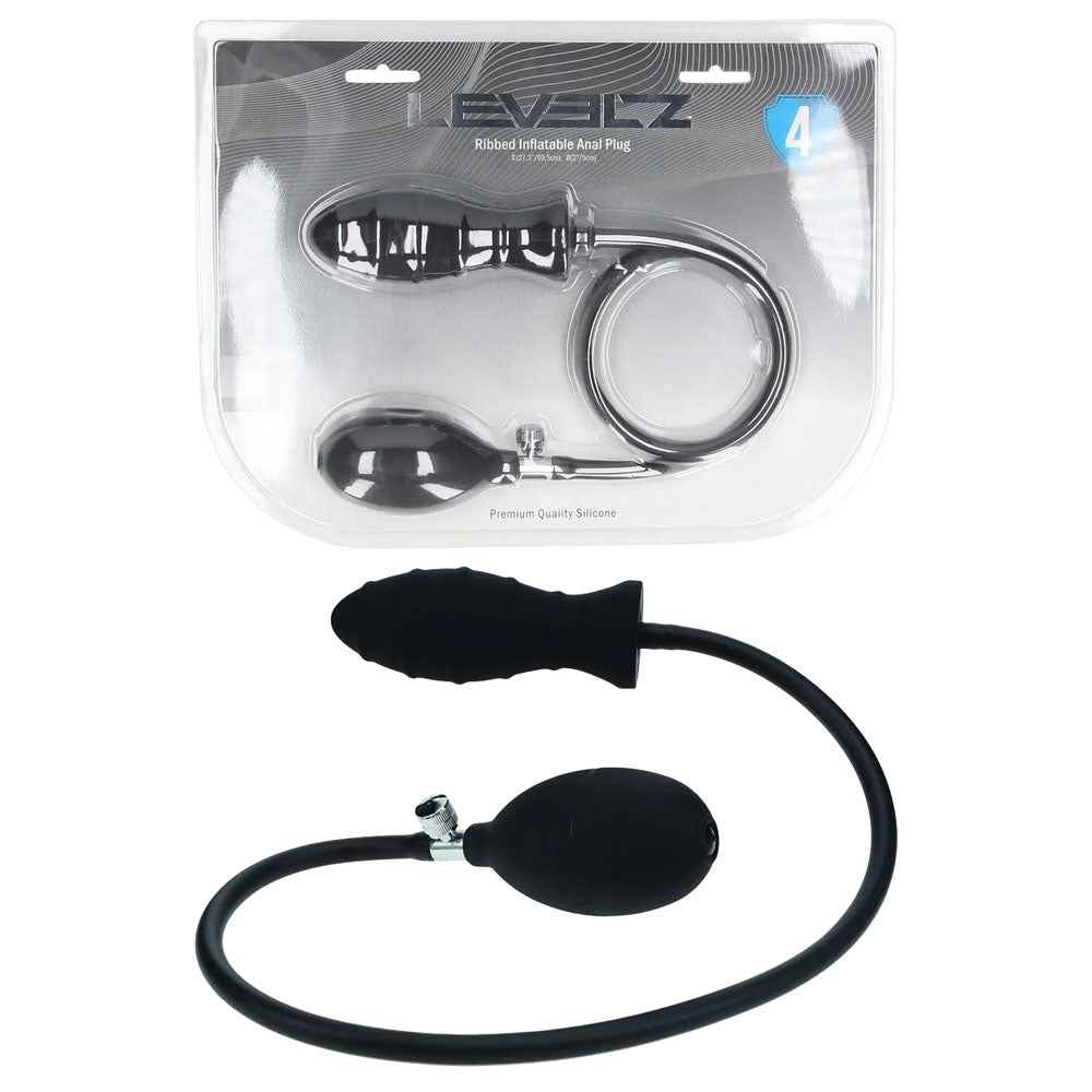 LEVELZ Ribbed Inflatable Anal Plug