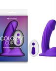 Colours Curve - Vibrating 5'' Dildo - Purple