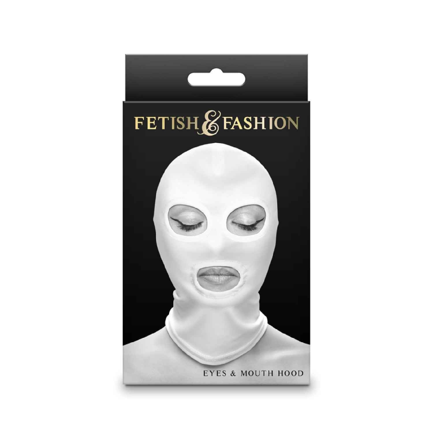Fetish & Fashion - Eyes & Mouth Hood - White
