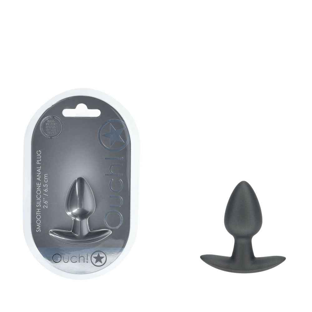 OUCH! Anal Plug - Small - Gun Metal
