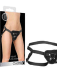 OUCH! Velvet & Velcro Adjustable Harness with O-Ring