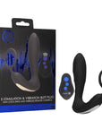 OUCH! E-stim & Vibrating Butt Plug Cock Ring