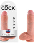 King Cock 8'' Cock With Balls