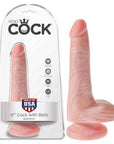 King Cock 6'' Cock with Balls