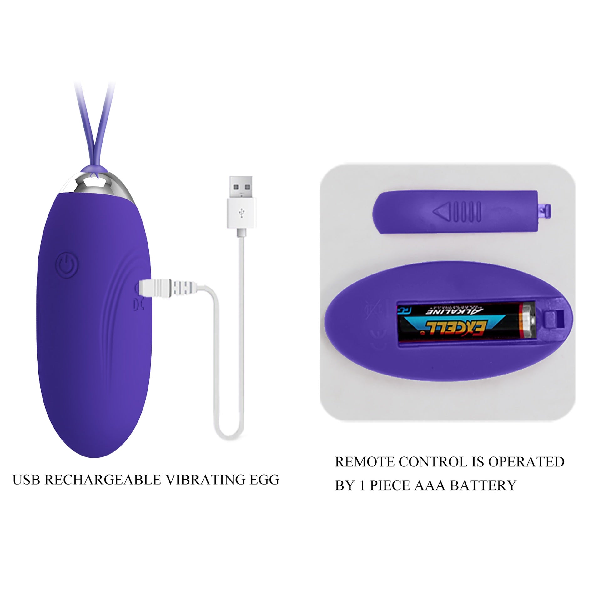 Remote Control Vibrating Love Egg - Jenny - Youth - Purple - K. P.