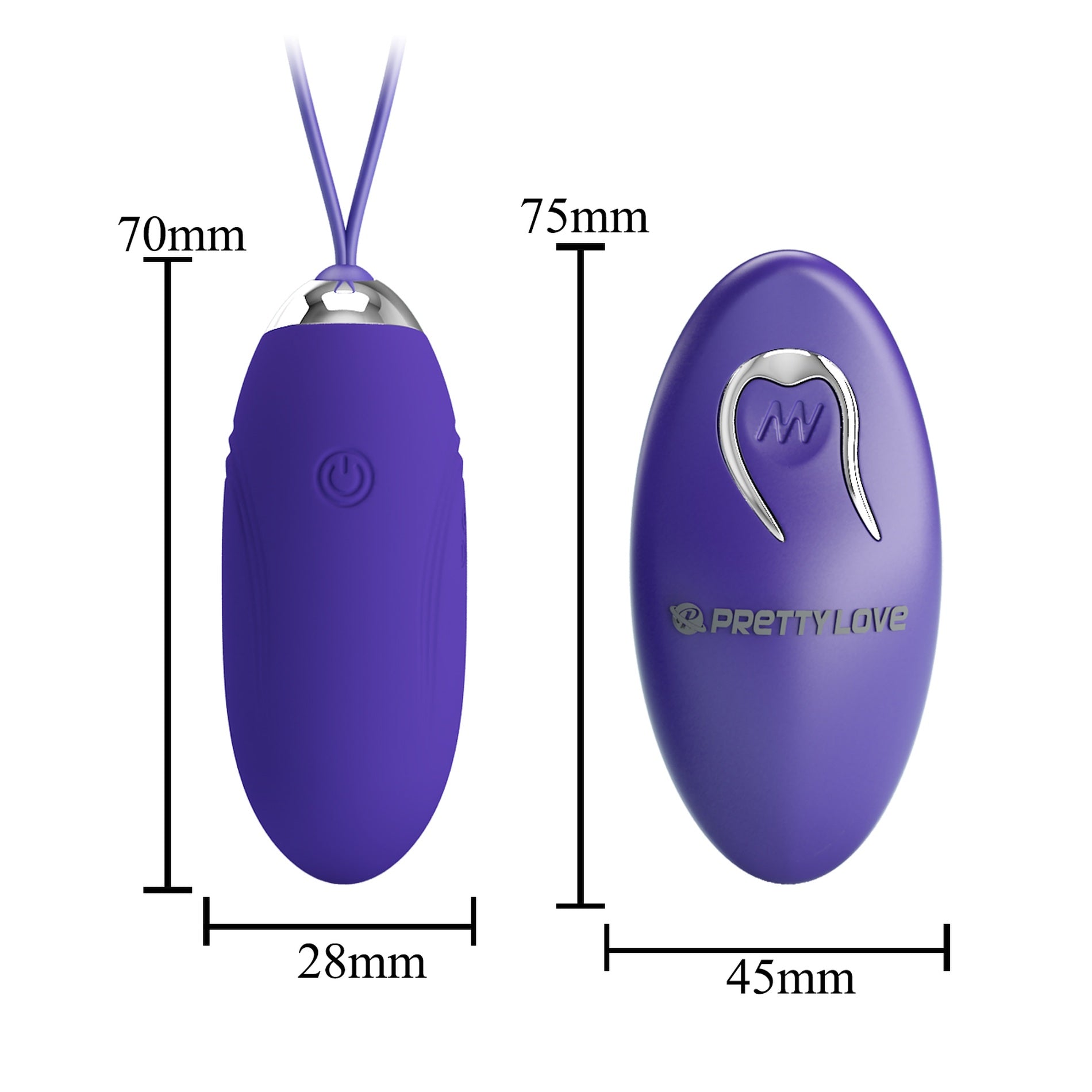 Remote Control Vibrating Love Egg - Jenny - Youth - Purple - K. P.