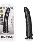 REALROCK Realistic Slim Dildo with Suction Cup - 18cm