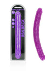 REALROCK 38 cm Double Dong Glow - Purple