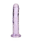 REALROCK 15.5 cm Straight Dildo - Purple