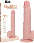 REALROCK 18cm Vibrating Cock + Balls - Flesh