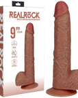 REALROCK 23cm Vibrating Cock + Balls - Tan